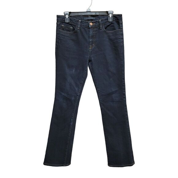 J Brand Bootcut Jeans Blue Dark Wash Womens Size 29 Stretch Denim Casual‎ - Picture 1 of 16